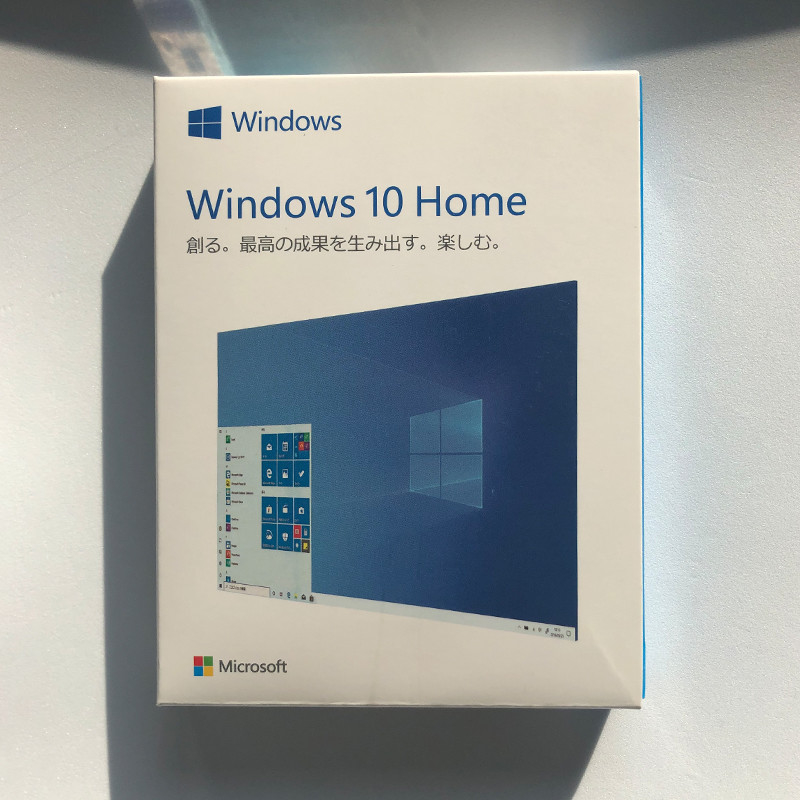 Blue Sticker Japanese Microsoft Windows 10 Home USB Flash Drive Retail Box For PC